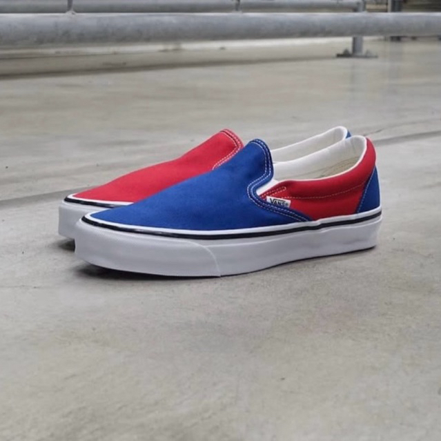 Vans Slip On 98 Engineered Garment Red Blue Original Resmi Store