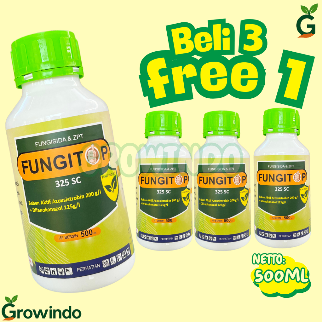 Fungisida Fungitop 325SC 500ML Kendalikan Jamur Busuk Daun Bercak