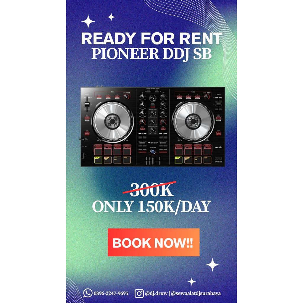 SEWA ALAT DJ PIONEER DDJ-SB TERMURAH