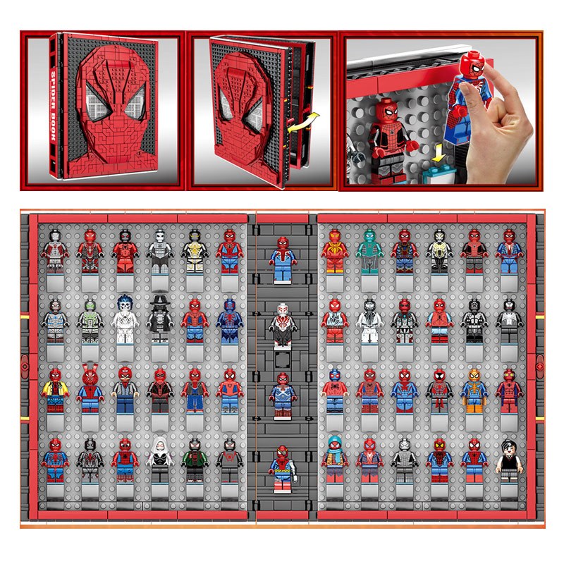 SY1461 Spider Book Spider Man Collection Book - Mainan Brick