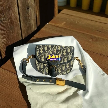 Elegant Monogram Crossbody Bag for Women – Adjustable Strap & Gold Accents Free Box//Doir Small Bobb