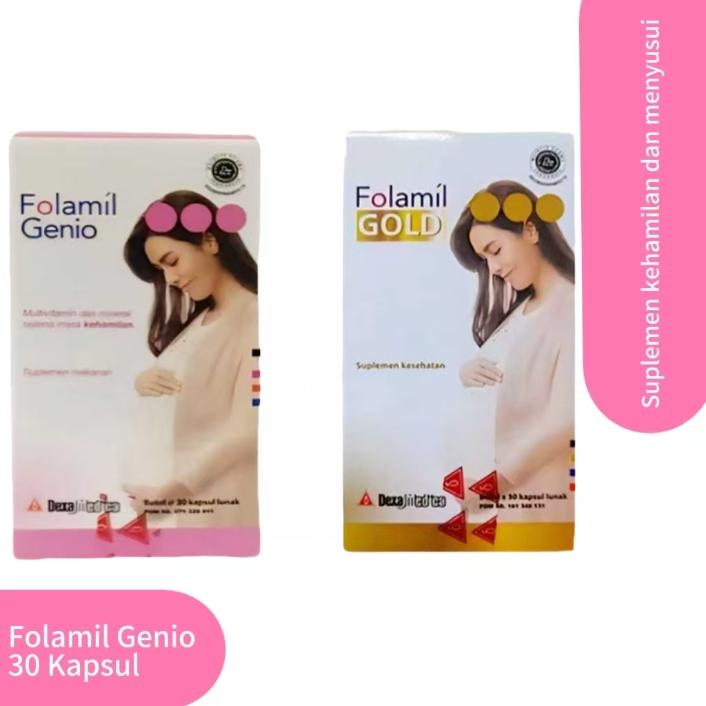 Folamil Genio Gold 30 Kapsul Suplemen Kehamilan DHA Promosi Folamil Genio Folamil Gold