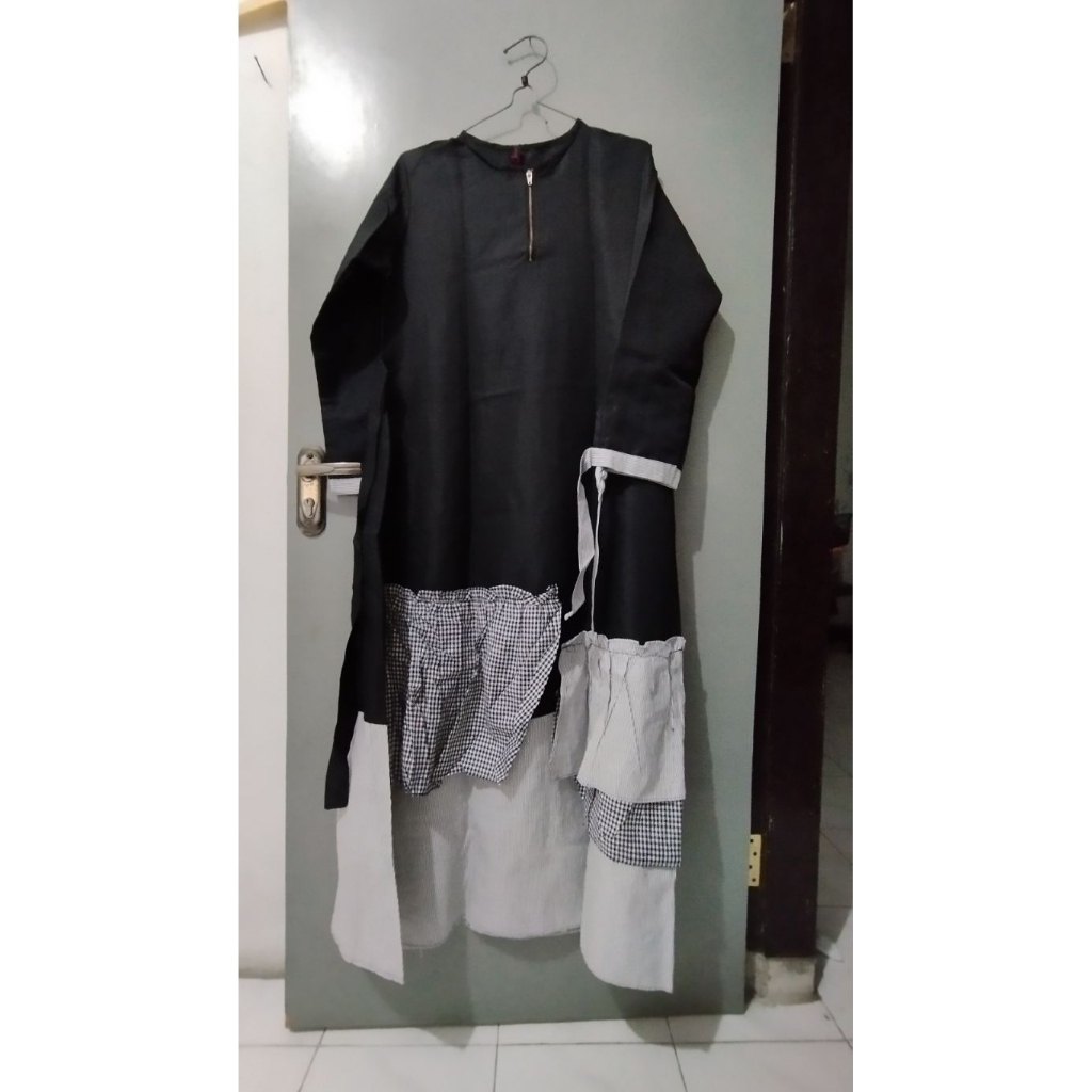 Dress wanita jubah wanita hitam model muslimah