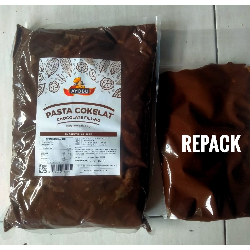 

PROMO SELAI PASTA COKLAT COKELAT FILLING FILING KILOAN BLACK FOREST AYOBU 1 KG REPACK