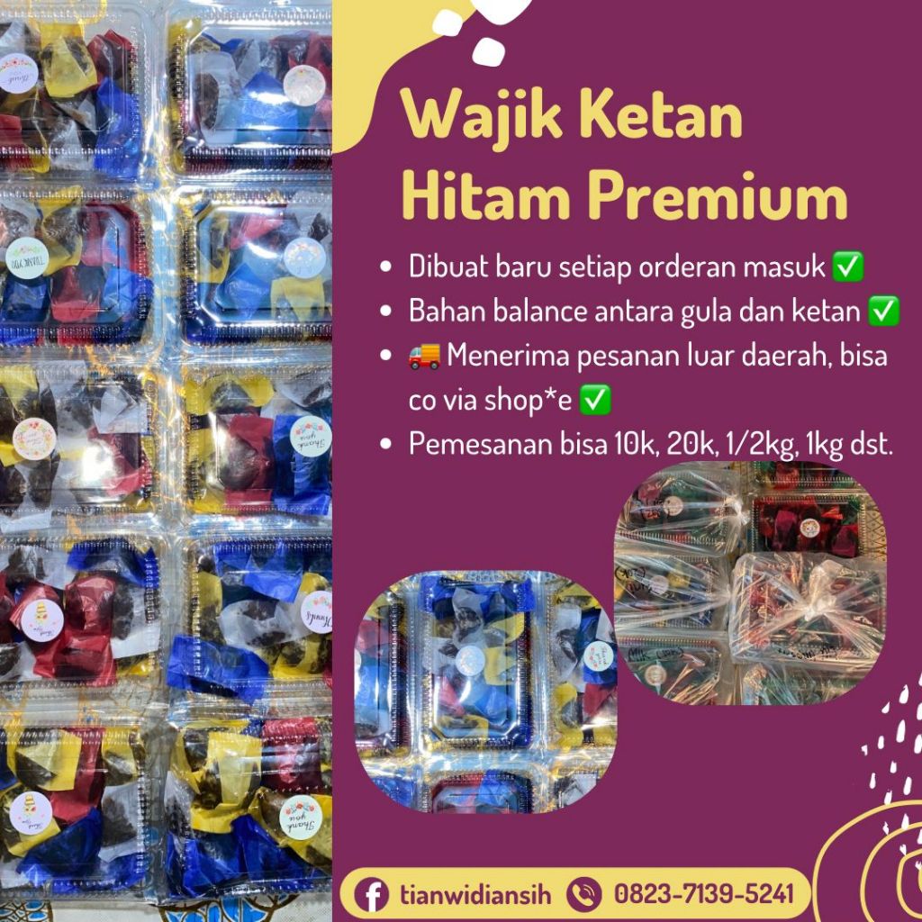 1KG.WAJIK KETAN HITAM PREMIUM