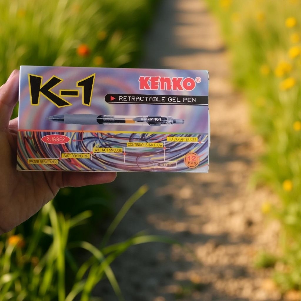 

pulpen jel KENKO K1 RECTACTABLE GEL PEN. ukuran pen 0,5 mm harga per pcs