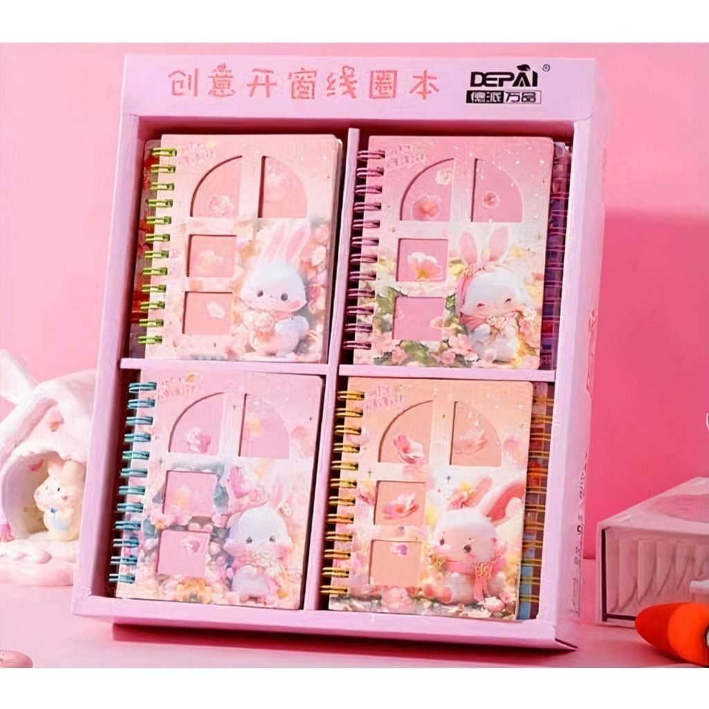 

Notebook Ring A7 Cover Eksklusif 70 Lembar BUku Memo Karakter Lucu - 3D ANIMAL