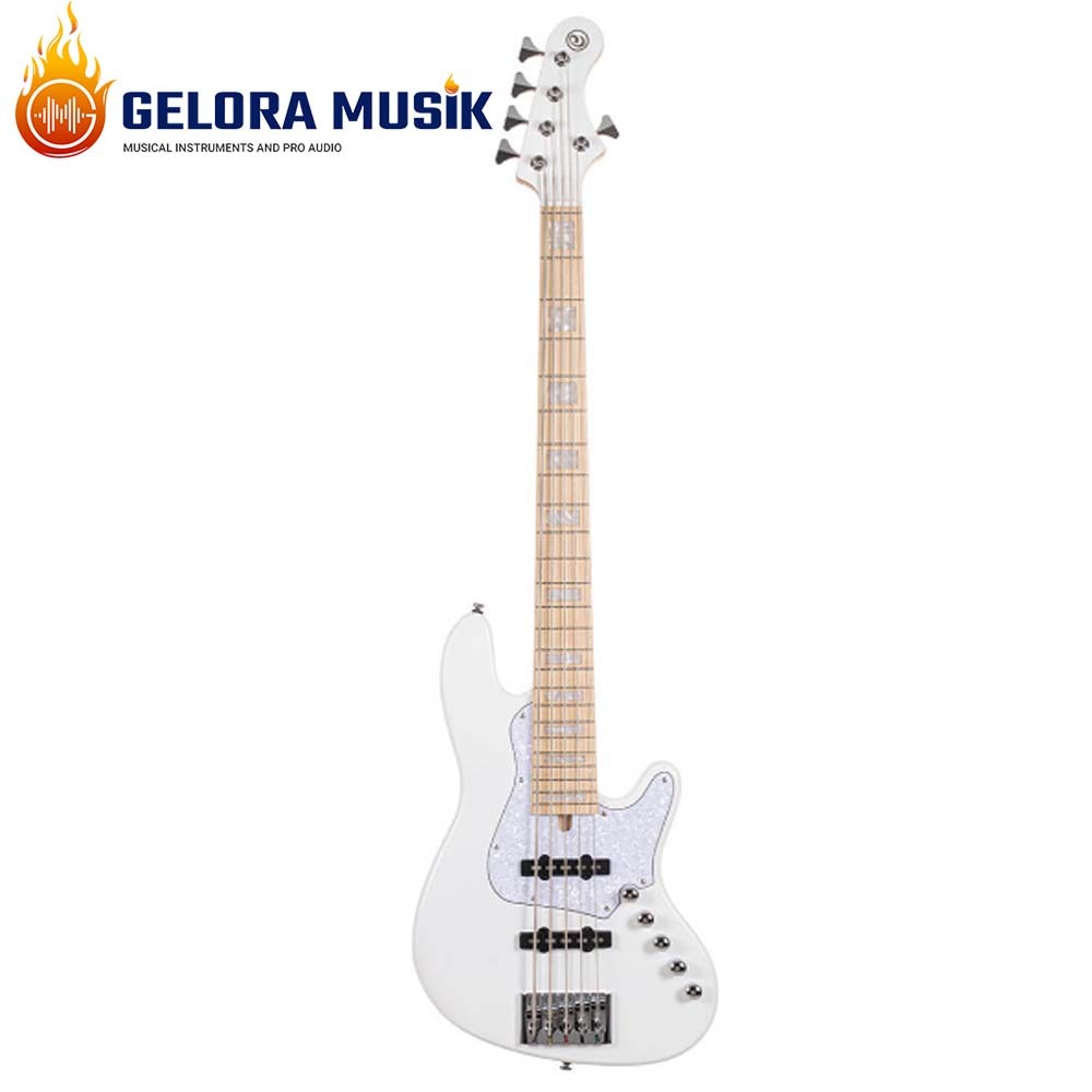 Gitar Bass Elektrik Cort NJS 5 White