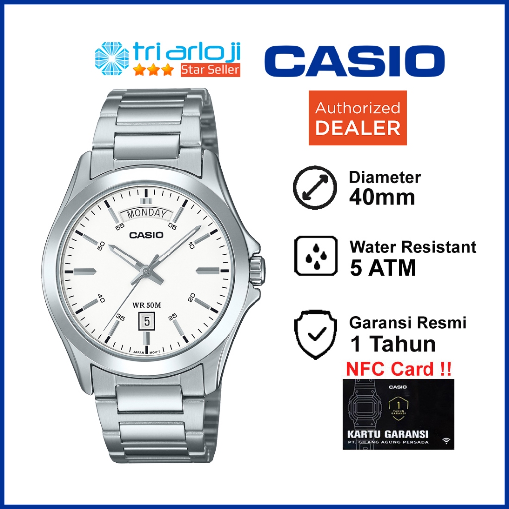 CASIO MTP-1370D-7A3VDF Jam Tangan Pria Analog MTP-1370D-7A3 MTP 1370D 7A3VDF MTP1370D