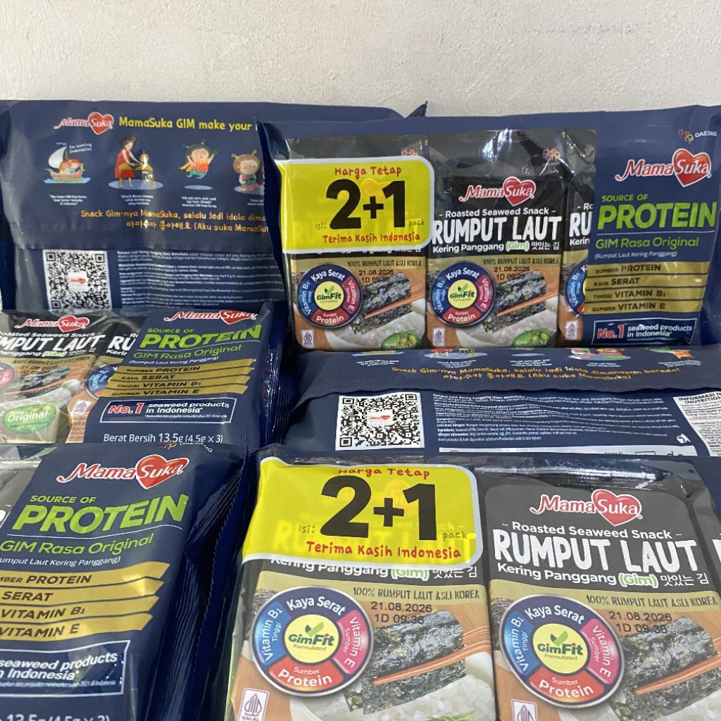 

Mamasuka rumput laut kering panggang original | mama suka rumput laut