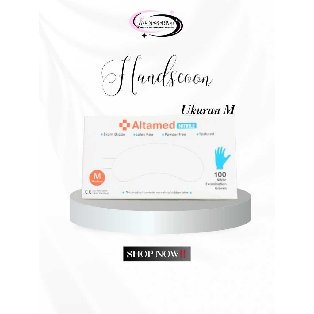 Handscoon Altamed Latex ukuran M