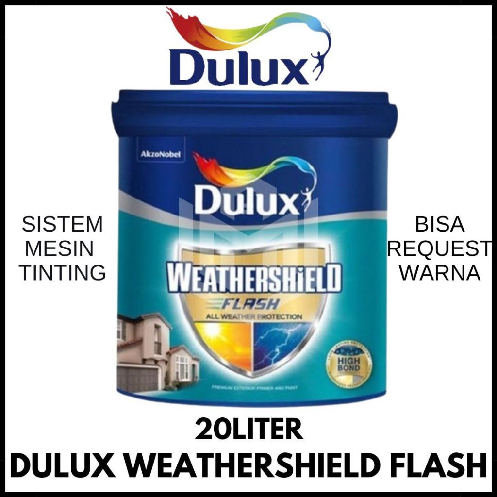 Cat Tembok Eksterior Dulux Weathershield Flash Kemasan  20 Liter