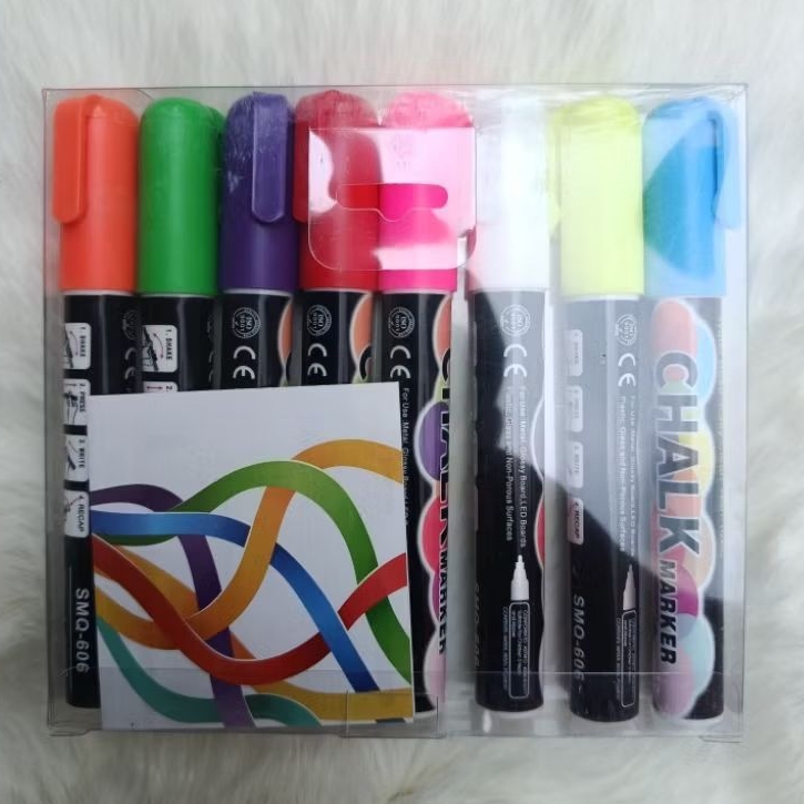 

CHALK MARKER, SPIDOL KAPUR CAIR 8 WARNA 1 SET( TERSEDIA ALAT KALIGRAFI LAINNYA )