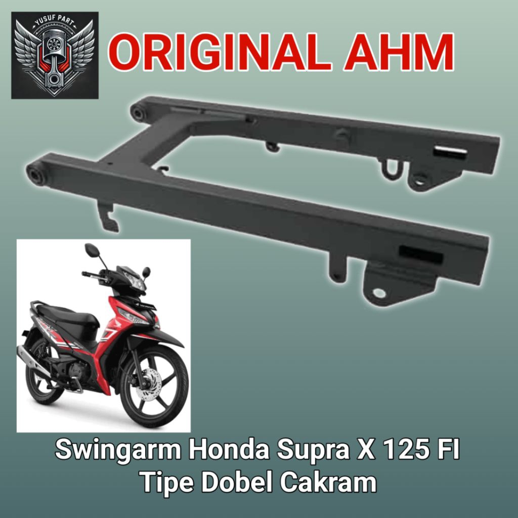 LENGAN AYUN SWING ARM SUPRA X 125 FI 2018 DOUBEL CAKRAM HITAM DOFF ORI  AHM 52200-k41-N10ZA