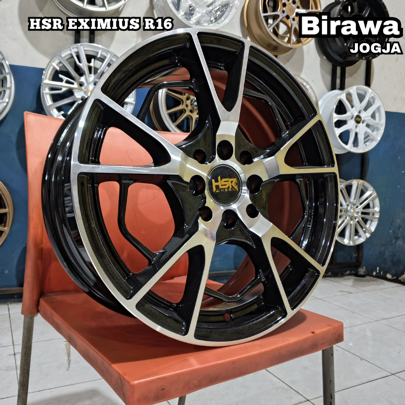 VELG MOBIL RACING HSR RING 16 LUBANG 4 COCOK UNTUK MOBILIO, SWIFT, MARCH PELEK HSR EXIMIUS R16