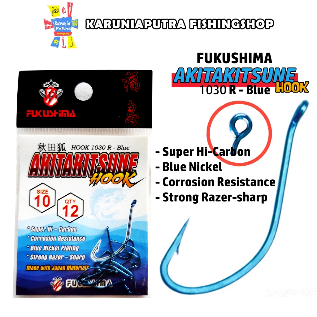 Kail Akitakitsune Hook Fukushima 1030 Blue Ring