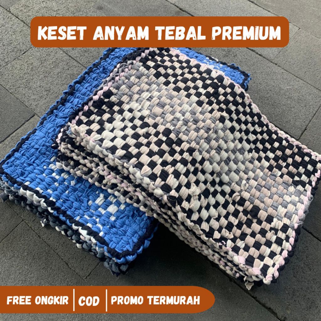 Keset Anyam Tebal Premium Keset Kamar Mandi Keset Kamar Tidur Keset Anti SLIP Keset Anyam Promo