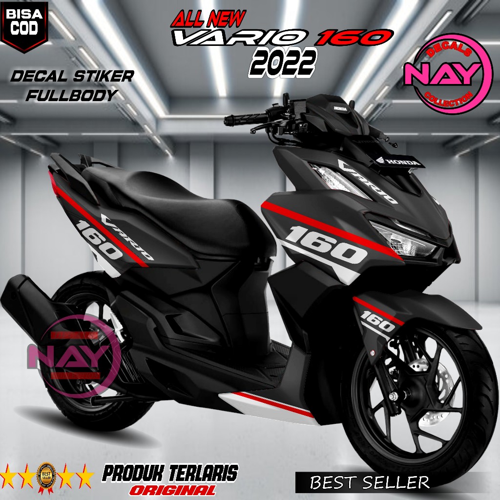 Decal Honda Vario 160 Fullbody 2022 Variasi Desain Keren/Skotlet Motor Vario 160 Highquality NDC0331
