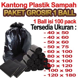 Kantong Plastik Sampah | Kantong Sampah | Plastik Sampah Besar 1 BALL GROSIR
