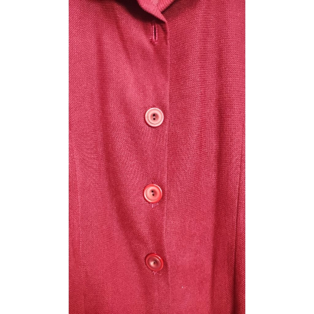 Blazer wanita merah maroon preloved