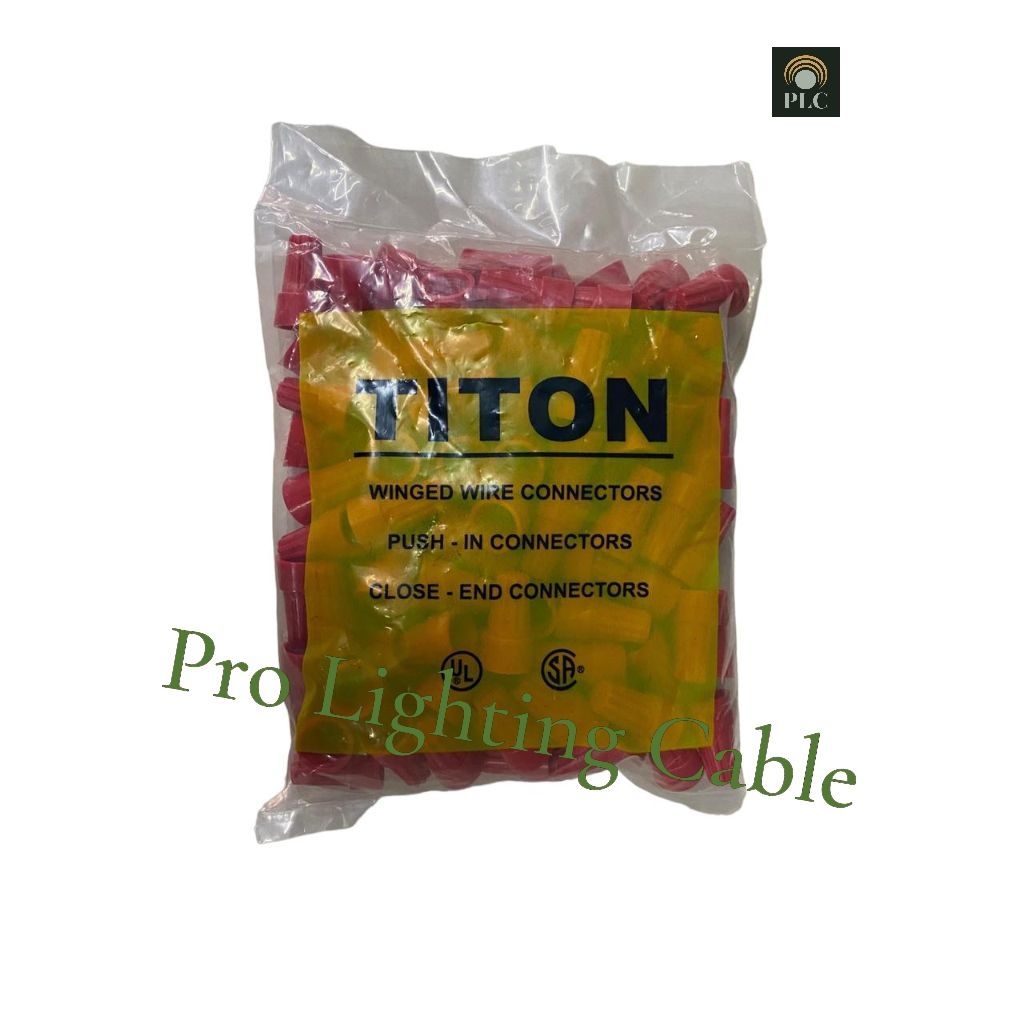 Lasdop Titon 6mm Merah (Penutup Kabel Screw on Wire)