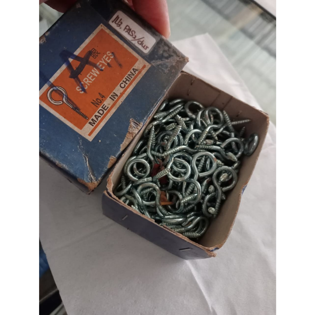 Sekrup mata / kapstok /gantungan/sekrup tutup no 4 2,5cm