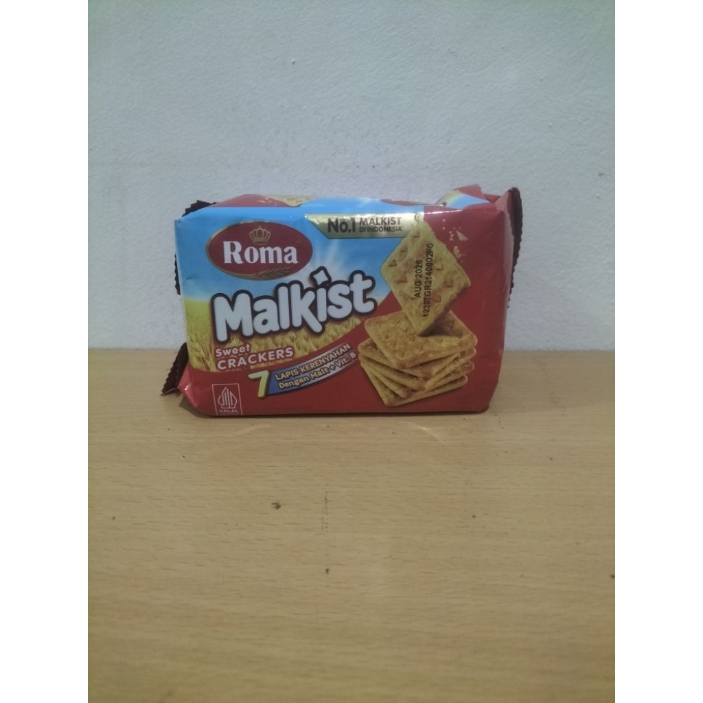 

Roma Malkist Sweet Crackers – Biskuit Manis Renyah (1Dus isi 30 pack)