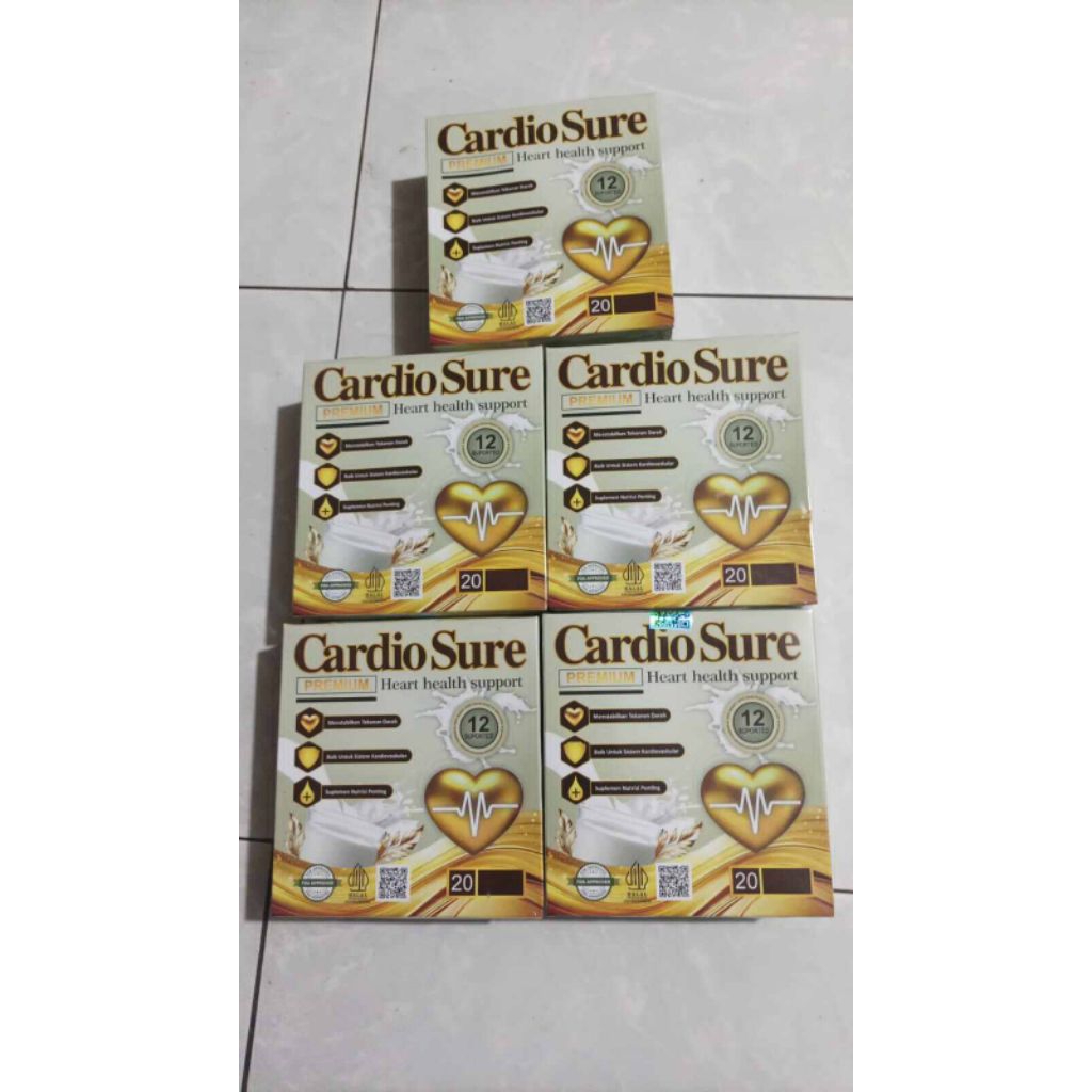 

(PAKET 10 BOX) CARDIOSURE SUSU Herbal Asli Original 100% Atasi Jantung Hipertensi Super Ampuh