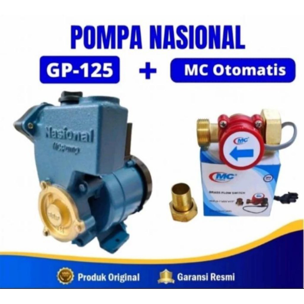 POMPA AIR NASIONAL pendorong 125watt+ boster pump