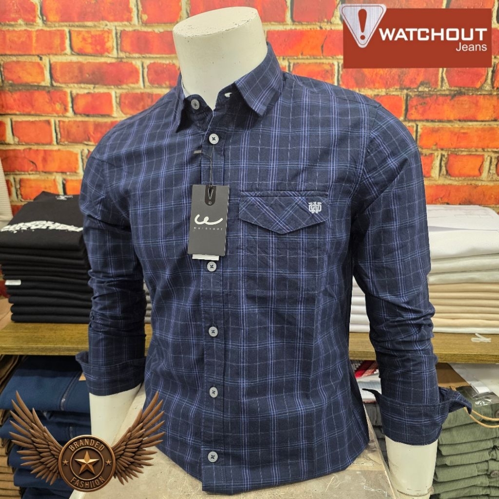 WATCHOUT JEANS KEMEJA LENGAN PANJANG SLIMFIT JS303280127 NAVY