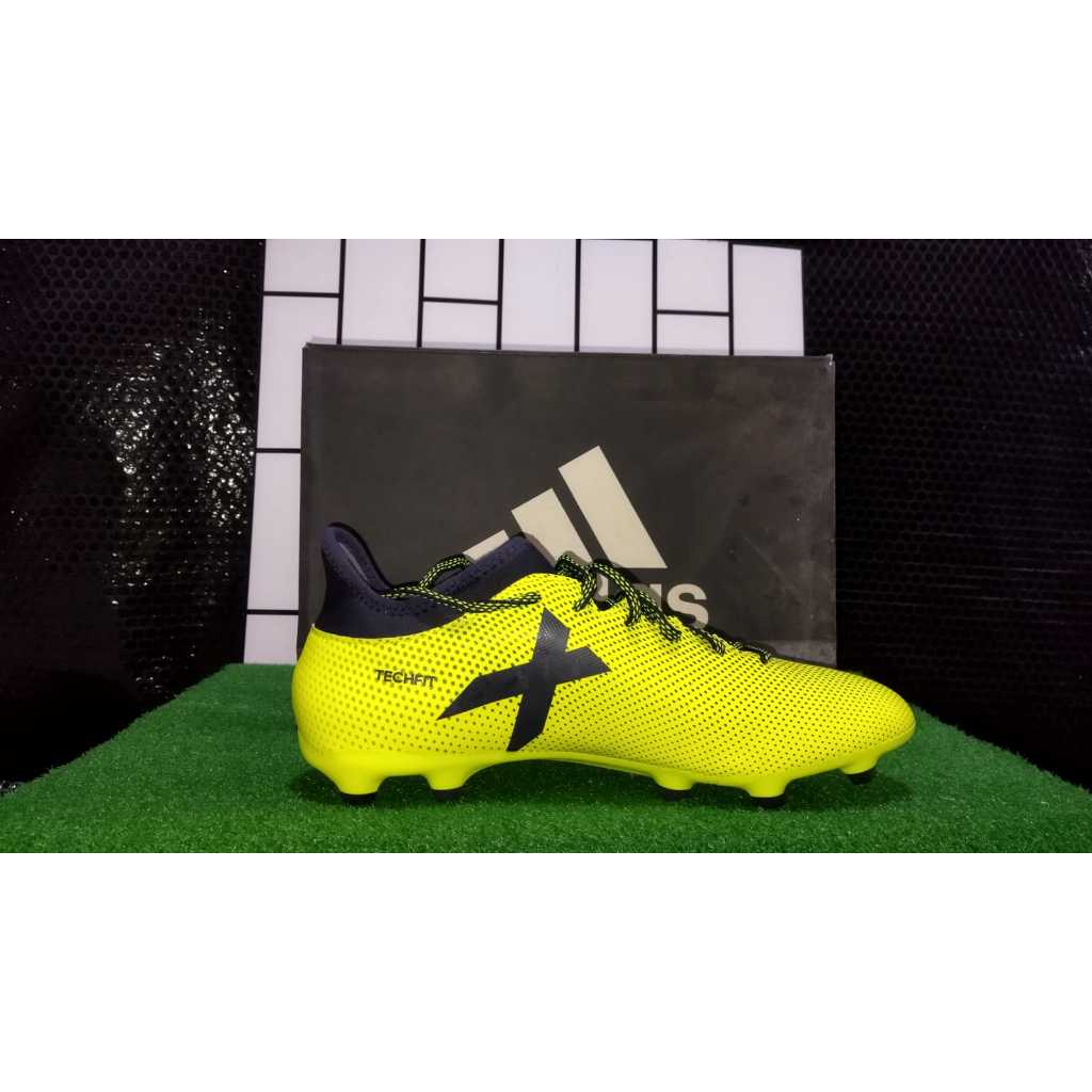 Sepatu Bola Soccer Adidas X 17.3 - Original Color Solar Yellow FG Size 45 1/3