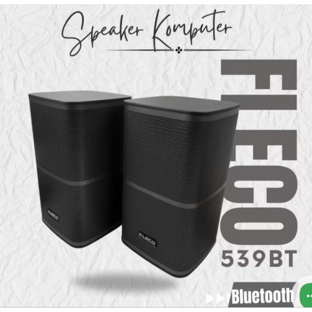 Speaker Bluetooth Fleco F-539BT Speaker PC Komputer Laptop HP Super Bass