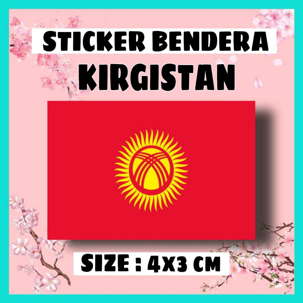 

STICKER BENDERA KIRGISTAN | COUNTRY NEGARA EROPA ASIA AFRIKA INTERNASIONAL MANCA NEGARA LUAR NEGERI