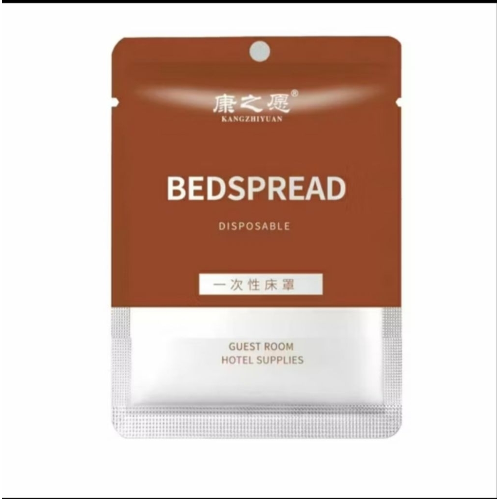 Sprei sekali pakai ukuran king size/sprei traveling/alas kasur