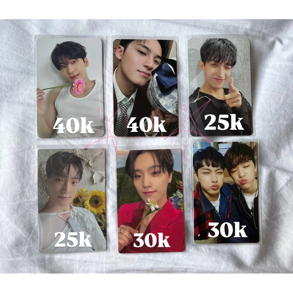 photocard svt mingyu carat ver wonwoo bunga dear dk face the sun dino memkit sector 17 dino jun goin