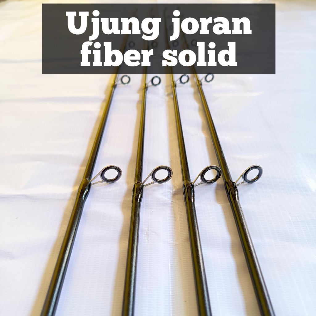 Ujung joran fiber solid kuat