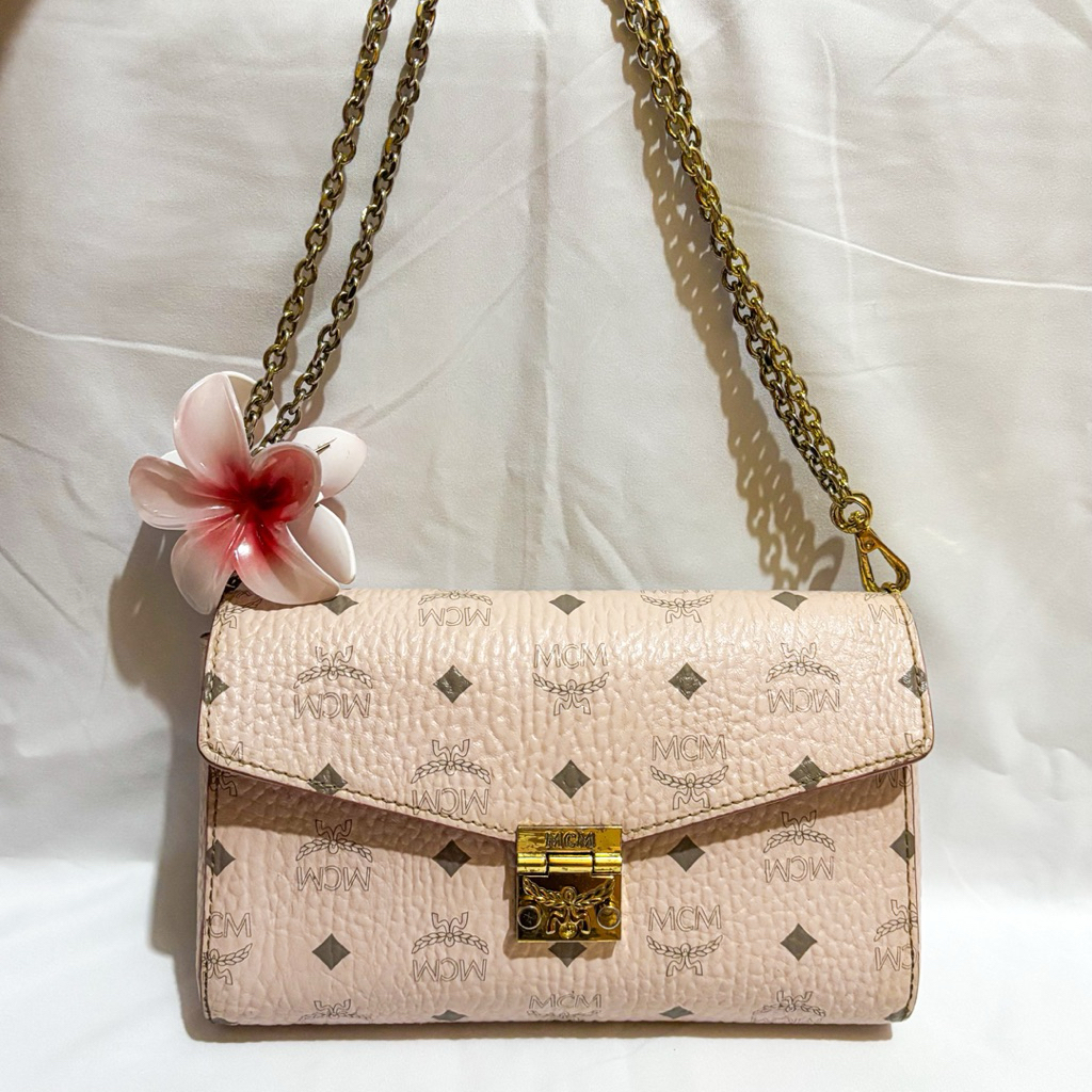 Sling Bag Cross Body MCM Pink