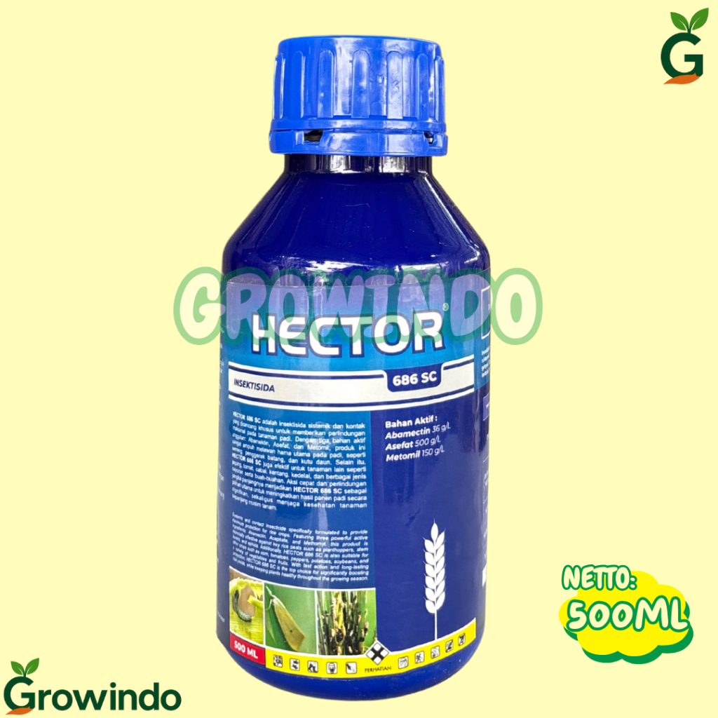 Insektisida HECTOR 686SC 500ml Racun Kontak & Lambung Hama Keras