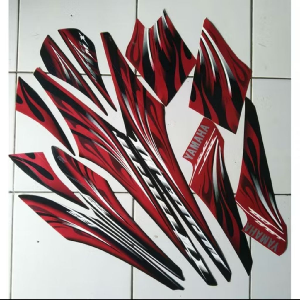 striping Yamaha jupiter mx lama old warna merah
