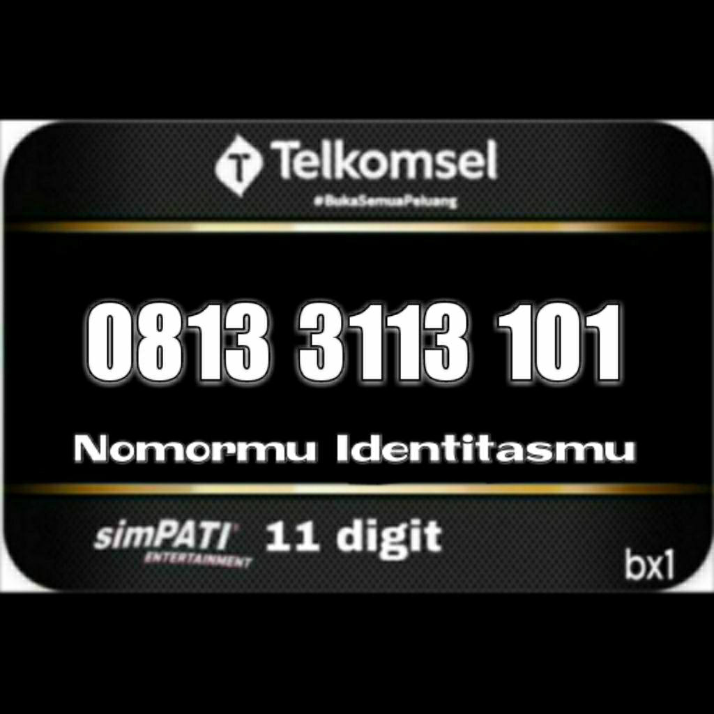 SIMPATI 11 DIGIT NOMOR CANTIK 4 VARIAN ANGKA 3311 3113 3101 101 13101