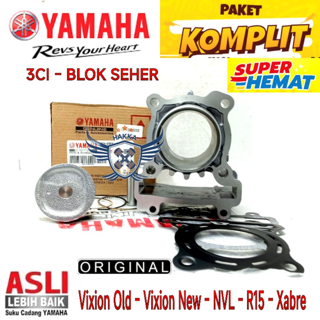 3CI ORIGINAL BLOK SEHER YAMAHA VIXION OLD, BLOK SEHER YAMAHA VIXION NEW, BLOK SEHER YAMAHA VIXION NV