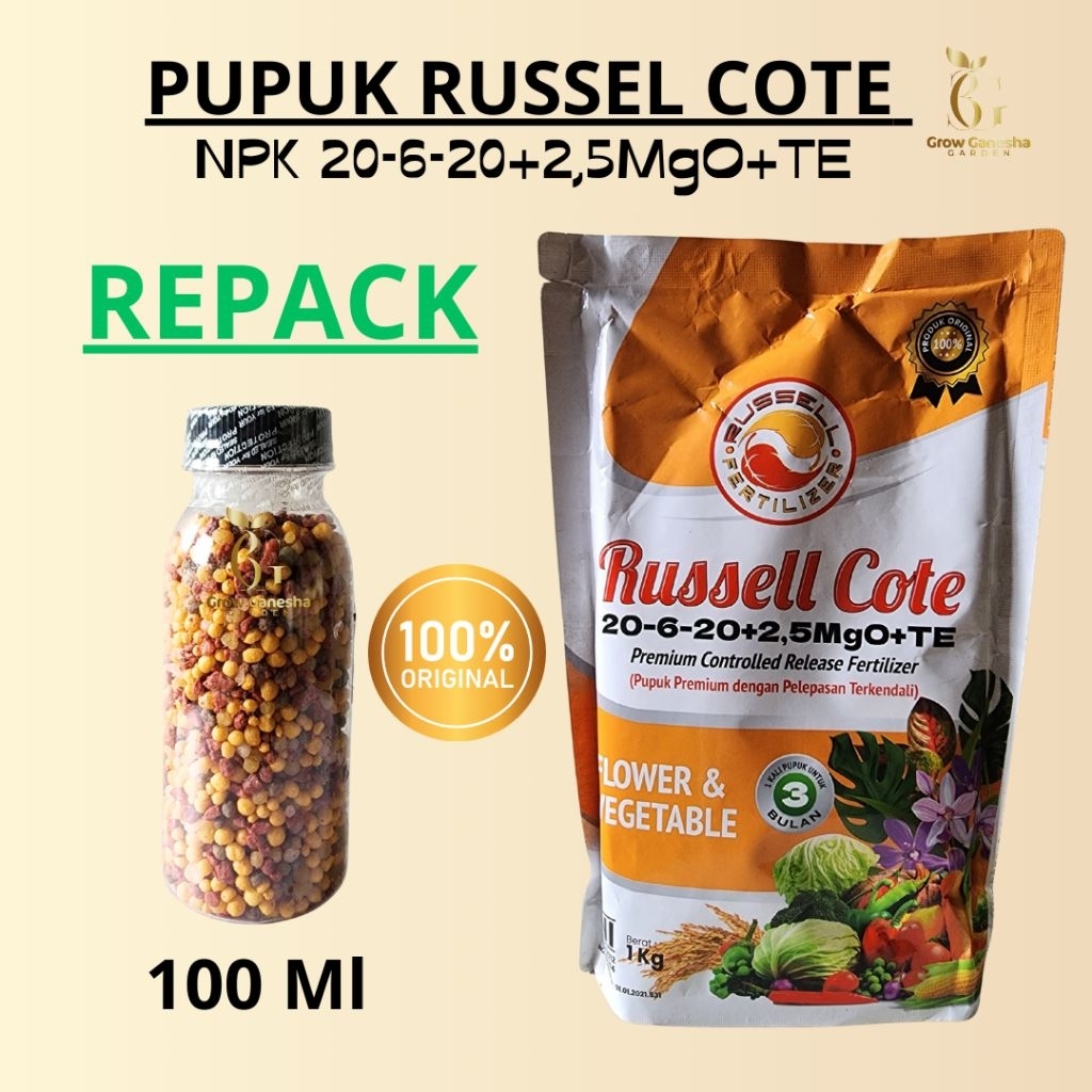 RUSSELL COTE NPK 20-6-20+2,5MgO+TE || REPACK || 100 Ml
