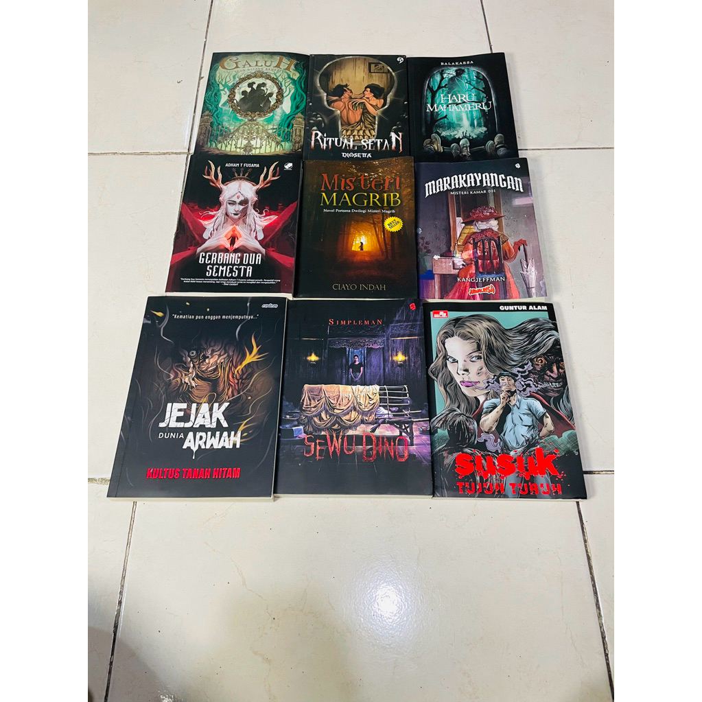 ( PROMO BUKU MURAH ORIGINAL ) NOVEL HOROR / MISTERI / KISAH NYATA / HANTU PANCORAN / BONEKA PEMBAWA 