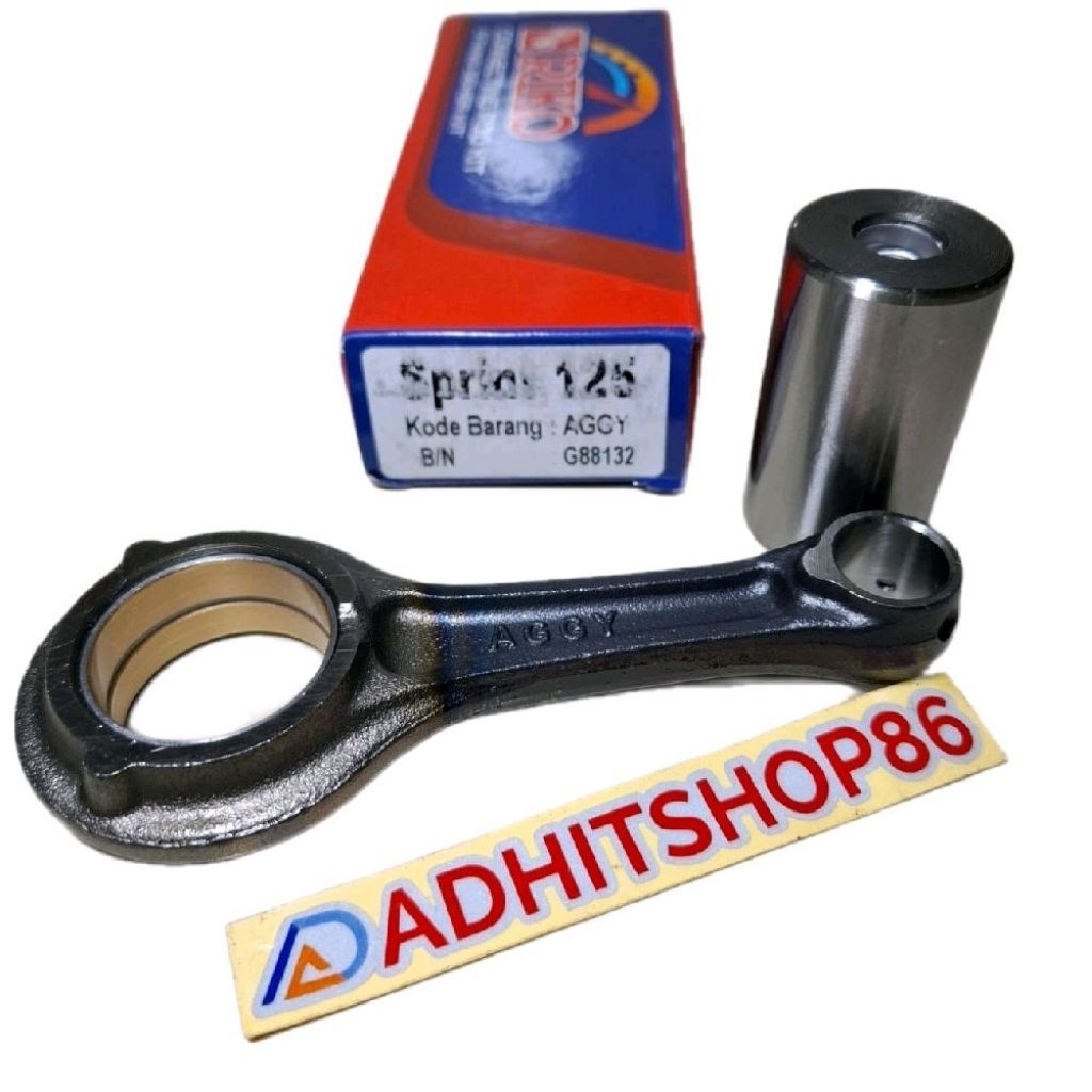 (100 % orisinil riko ) STANG SEHER VESPA METIC VESPA SPRINT 125 CON ROD STANG SEHER VESPA MATIC SPRI