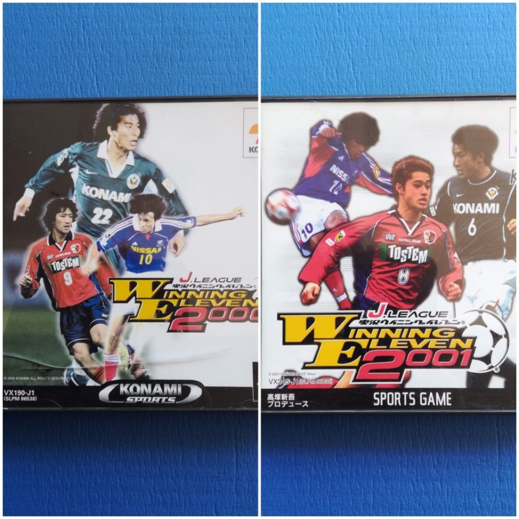 Kaset CD DVD Game Playstation 1 2 PS1 PS2 Original J.League World Soccer Winning Eleven 2000 2001 20
