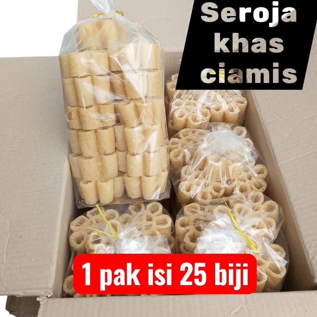 Seroja Khas Ciamis isi 25 biji / Cemilan Gurih Renyah Saroja Kembang Goyang 1 pak isi 25pcs