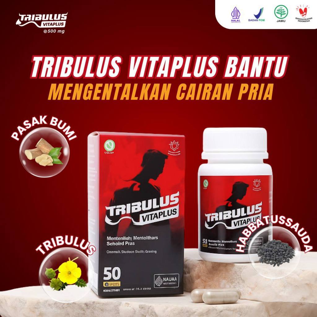 PRIVASI TERJAGA TRIBULUS VITAPLUS OBAT KUAT TAHAN LAMA PRIA DEWASA 50 KAPSUL 100% ORIGINAL DAN ALAMI