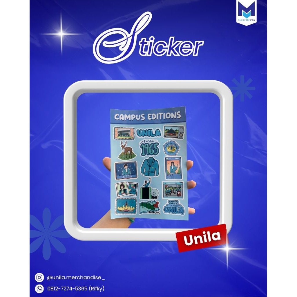 STICKER UNIVERSITAS LAMPUNG UNILA