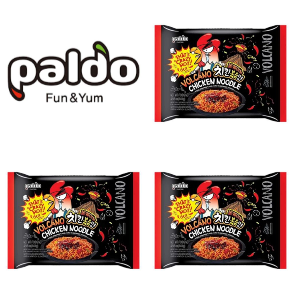 

Paldo Volcano Chicken Noodles Mi Instan Kari Ayam 140 Gr