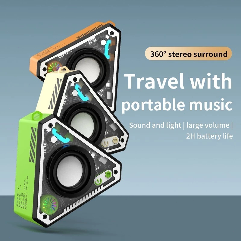 HOT SALE SPEAKER BLUETOOTH 5.3 PORTABLE MINI RUMAH MESIN MUSIK SUBWOOFER RGB LED LIGHT SPEAKERS TWS